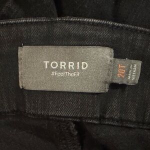 Torrid Black Corset Denim